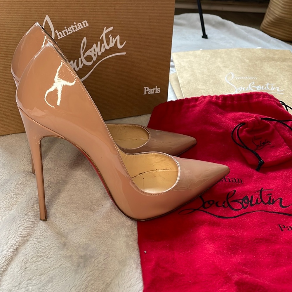 So Kate Nude Patent Louboutins